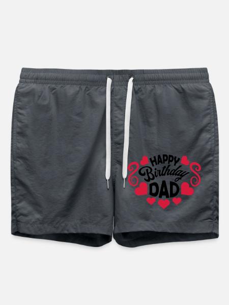 Happy Birthday Dad - Swim Trunks - anthracite