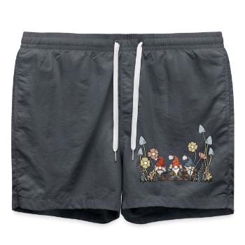 Forest Dweller Dwarf Dwarfs Troll Fairy Tale Child - Swim Trunks - anthracite - Front - AI Model Male 185 light (185cm)