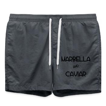 Marbella and Cavian Spain Espana Spanien - Badeshorts - Anthrazit - Vorne - AI Model Male 185 light (185cm)