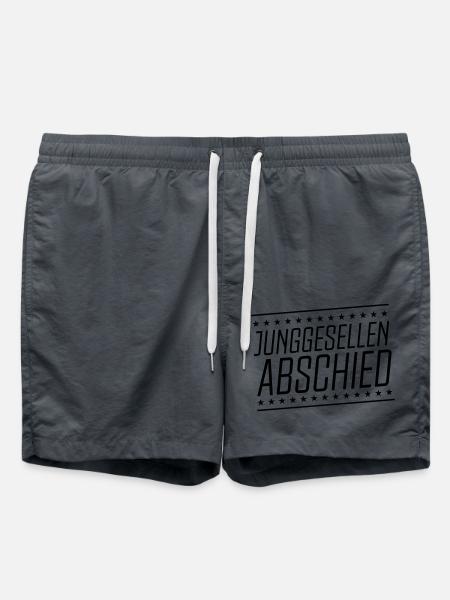 junggesellenabschied - Badeshorts - Anthrazit