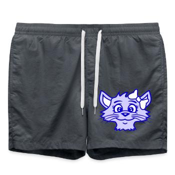 mignon fille chat jolie arc femme femme - Short de bain - charbon - Devant - AI Model Male 185 light (185cm)