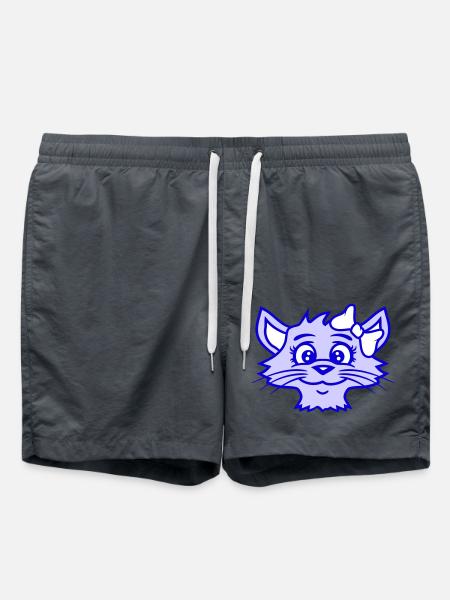 mignon fille chat jolie arc femme femme - Short de bain - charbon