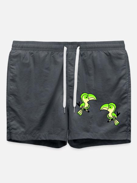 Perroquet 2 - Short de bain - charbon