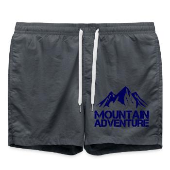 Aventure en montagne - Short de bain - charbon - Devant - AI Model Male 185 light (185cm)