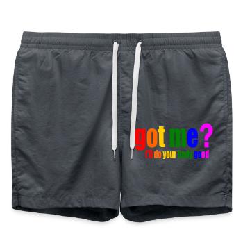 got me ill do your body good - Badeshorts - Anthrazit - Vorne - AI Model Male 185 light (185cm)
