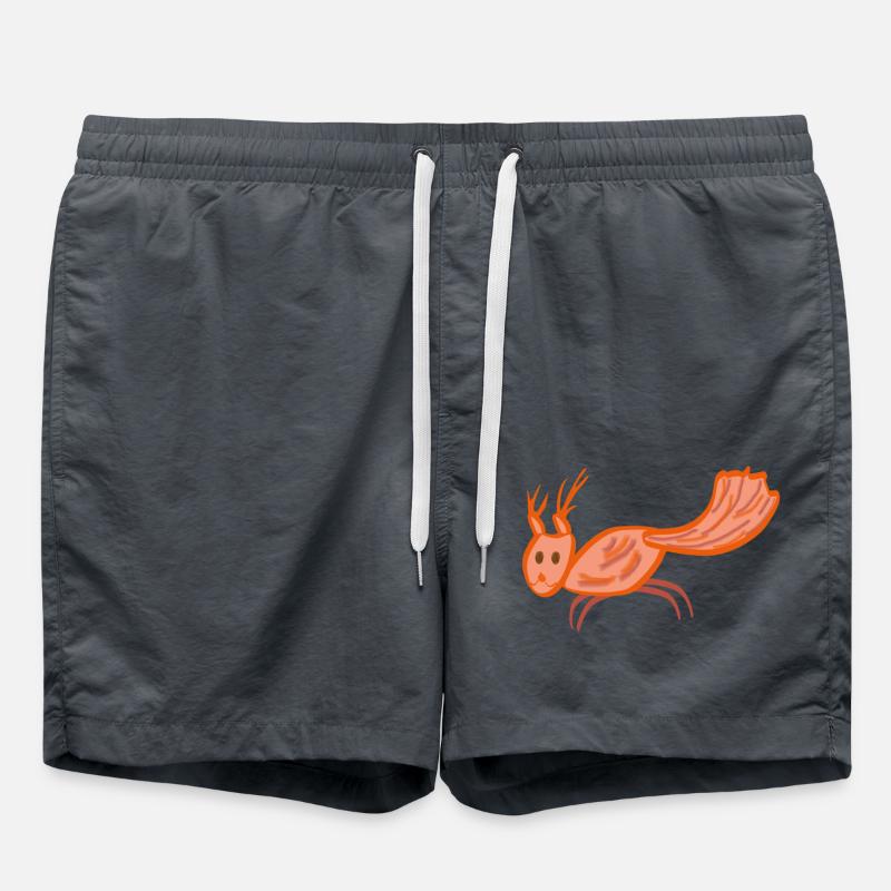 Eichhörnchen Nüsse oder Tee - Badeshorts - Anthrazit