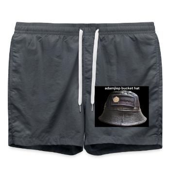 Schwarzer Fischerhut Adamjiep - Badeshorts - Anthrazit - Vorne - AI Model Male 185 light (185cm)