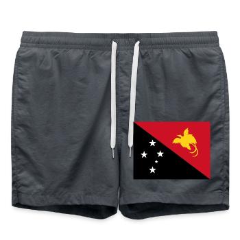 Papouasie-Nouvelle-Guinée - Short de bain - charbon - Devant - AI Model Male 185 light (185cm)