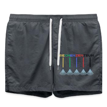 Rechenzentrum IT Admin Nerd Informatik - Badeshorts - Anthrazit - Vorne - AI Model Male 185 light (185cm)