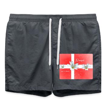 Danemark Danemark Danemark Drapeau - Short de bain - charbon - Devant - AI Model Male 185 light (185cm)