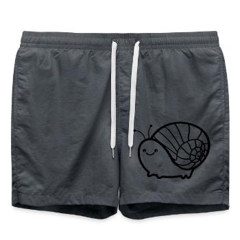 Escargot 01 - Short de bain - charbon - Devant - AI Model Male 185 light (185cm)