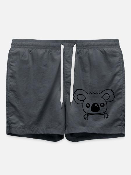 niedlich baby koala baer suess klein kind junges b - Badeshorts - Anthrazit