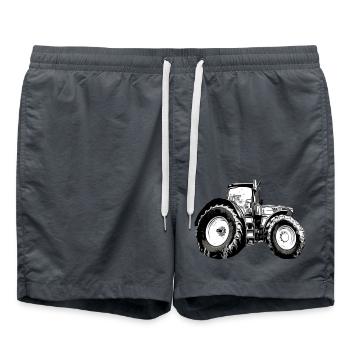 Tracteur - Short de bain - charbon - Devant - AI Model Male 185 light (185cm)