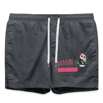 Bientôt Mamie Annonce Panda Idée De Cadeau - Short de bain - charbon - Devant - AI Model Male 185 light (185cm)