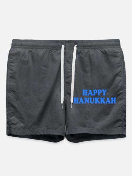 happy hanukkah - Badeshorts - Anthrazit