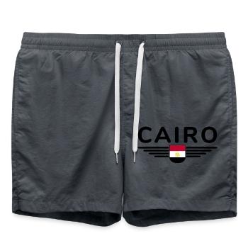 Égypte Cairo Fan Outfit T Shirt Design Mode - Short de bain - charbon - Devant - AI Model Male 185 light (185cm)