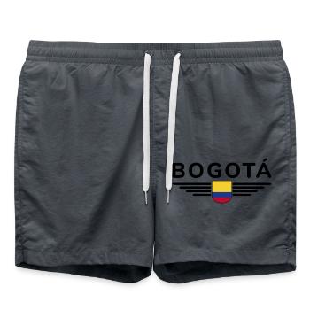 Bogotá Design – La Cité des Andes - Short de bain - charbon - Devant - AI Model Male 185 light (185cm)