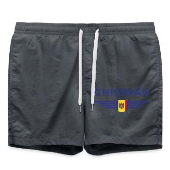 Chișinău T-Shirt – Liebe zur Hauptstadt - Badeshorts - Anthrazit - Vorne - AI Model Male 185 light (185cm)