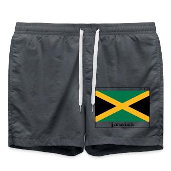 Visitez la Jamaïque - Short de bain - charbon - Devant - AI Model Male 185 light (185cm)