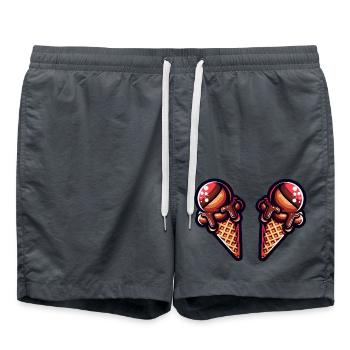 Glace - Short de bain - charbon - Devant - AI Model Male 185 light (185cm)