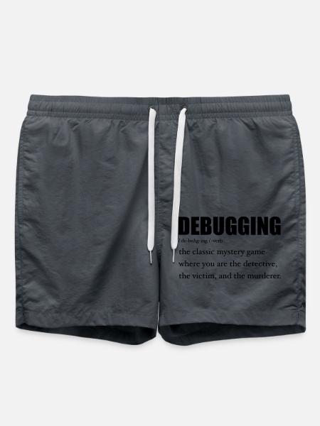 Programmierer Debugging Definition Lustig IT-Entwickler - Badeshorts - Anthrazit