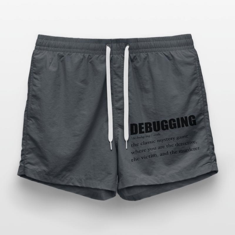 Programmer Debugging Definition Funny IT Developer Short de bain