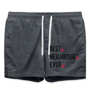 Meilleur voisin - Short de bain - charbon - Devant - AI Model Male 185 light (185cm)