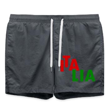 Italie - Short de bain - charbon - Devant - AI Model Male 185 light (185cm)