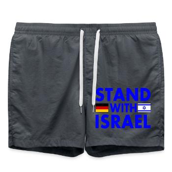 israel - Badeshorts - Anthrazit - Vorne - AI Model Male 185 light (185cm)
