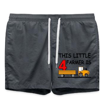 Tracteur - Short de bain - charbon - Devant - AI Model Male 185 light (185cm)