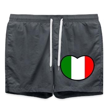 L’amour italien - Short de bain - charbon - Devant - AI Model Male 185 light (185cm)