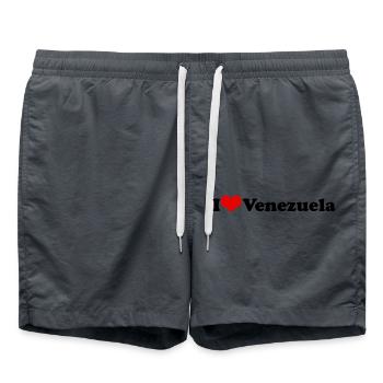 I Love Venezuela - Swim Trunks - anthracite - Front - AI Model Male 185 light (185cm)