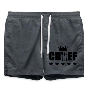 Chef Chef - Short de bain - charbon - Devant - AI Model Male 185 light (185cm)