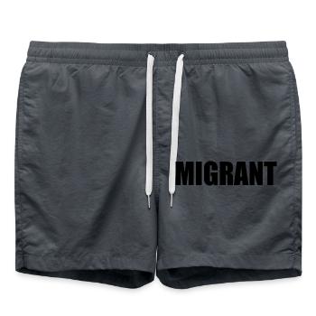Migrant - Badeshorts - Anthrazit - Vorne - AI Model Male 185 light (185cm)