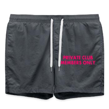 private club members only - Swim Trunks - anthracite - Front - AI Model Male 185 light (185cm)