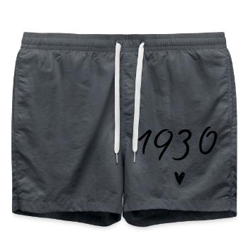 Herzjubiläum 1930 - Badeshorts - Anthrazit - Vorne - AI Model Male 185 light (185cm)