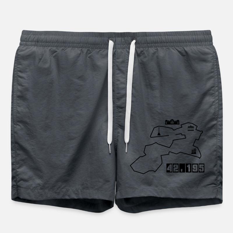 Berlin Marathon - Badeshorts - Anthrazit