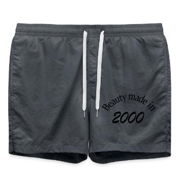 Schönheit aus dem Jahr 2000 - Badeshorts - Anthrazit - Vorne - AI Model Male 185 light (185cm)