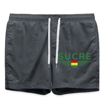 Sucre Bolivia Fans T-Shirt Design - Short de bain - charbon - Devant - AI Model Male 185 light (185cm)