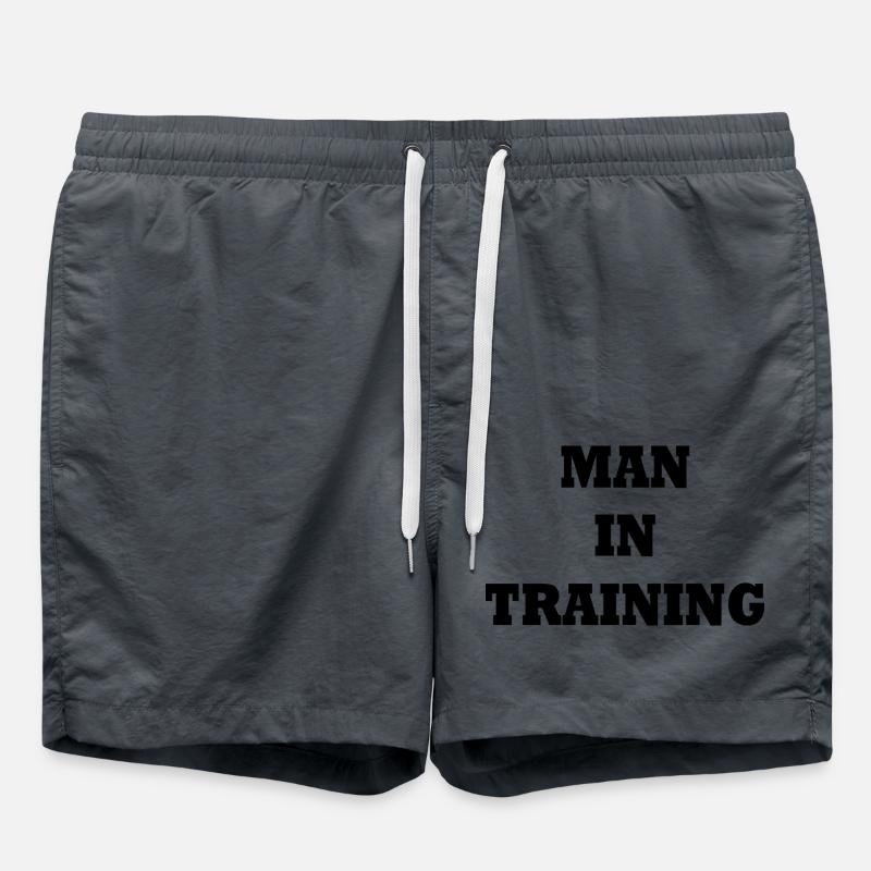 Man in Training - Swim Trunks - anthracite