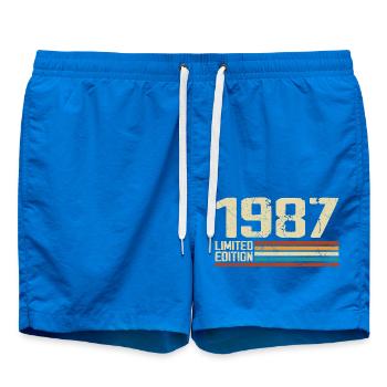 Vintage 1987 Anniversaire Rétro - Né en 1987 - Short de bain - cobalt blue - Devant