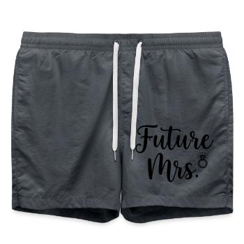 Future Mrs. Ring Bridal Design - Short de bain - charbon - Devant - AI Model Male 185 light (185cm)