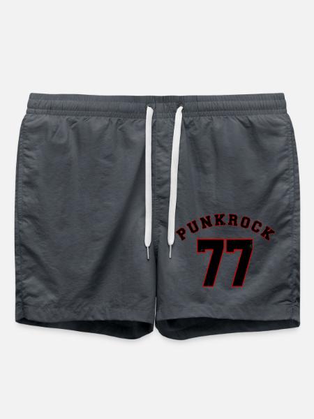 Punkrock 77 Punk Rock Music - Badeshorts - Anthrazit