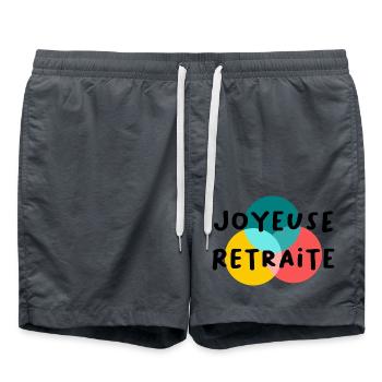 RETRAITE. BONNE RETRAITE. JOYEUSE RETRAITE - Short de bain - charbon - Devant - AI Model Male 185 light (185cm)