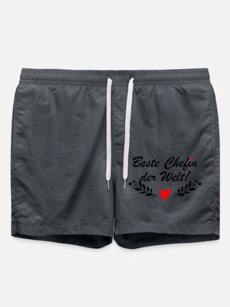 Beste Chefin der Welt - Badeshorts - Anthrazit