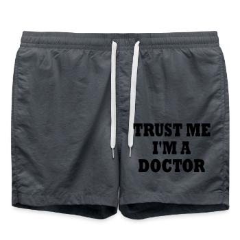 trust me i'm a doctor - Badeshorts - Anthrazit - Vorne - AI Model Male 185 light (185cm)