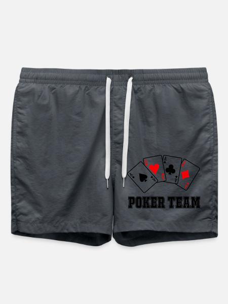 Poker Team - Badeshorts - Anthrazit