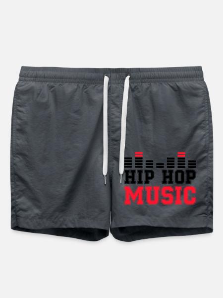 hip hop music - Badeshorts - Anthrazit