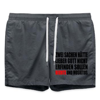 Gegen rechts - Badeshorts - Anthrazit - Vorne - AI Model Male 185 light (185cm)