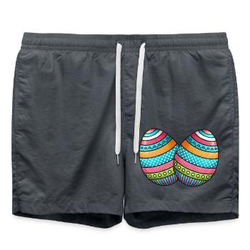 Oeuf Oeuf de Pâques 2 - Short de bain - charbon - Devant - AI Model Male 185 light (185cm)